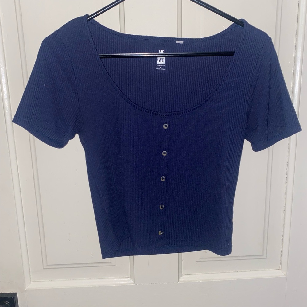 me to we. size medium. navy blue.